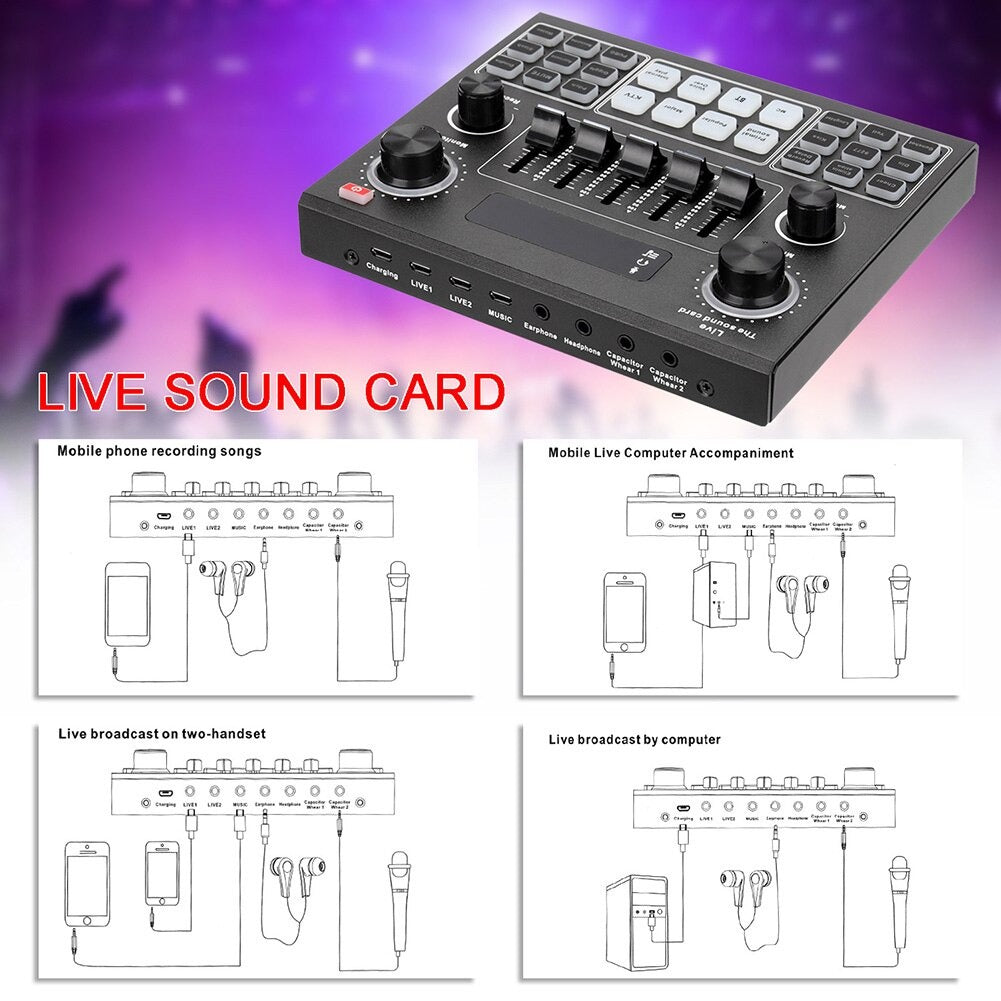 All-in-one Home Studio Sound Card with Bluetooth All-in-one Home Studio Sound Card with Bluetooth - Sounds Best