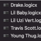 Drake, Lil Baby, il Uzi, Travis Scott, Young Thug Logic Pro Template, Best sound effects & music for creators