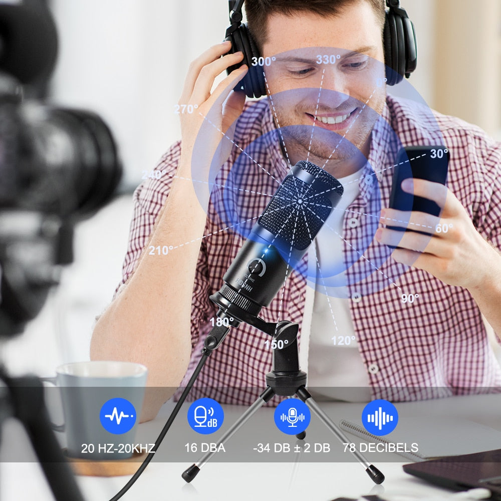 USB Microphone for With Stand, Best sound effects & music for creators