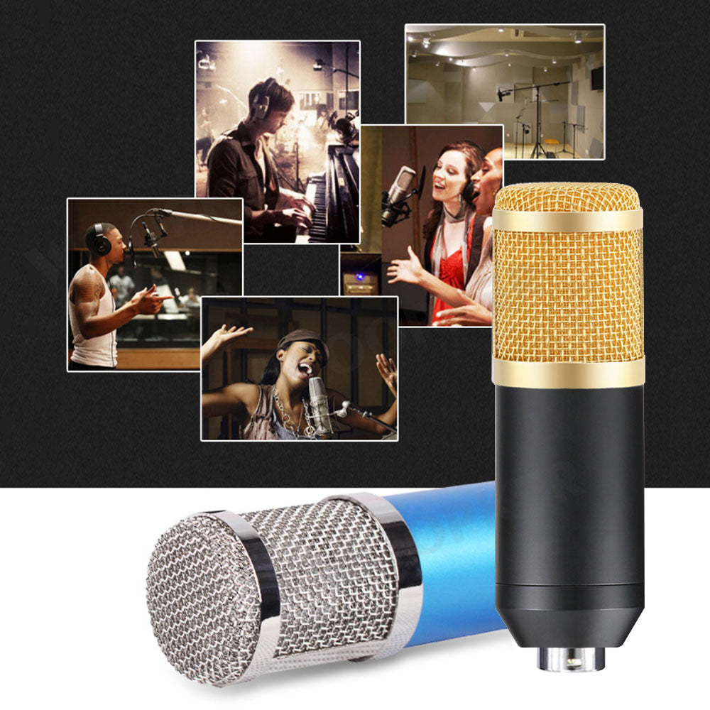 Full Set Podcaster kit with Condenser Microphone + Mixer Sound Card Live Broadcast, Best sound effects & music for creators