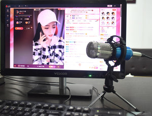 Full Set Podcaster kit with Condenser Microphone + Mixer Sound Card Live Broadcast, Best sound effects & music for creators