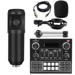 Load image into Gallery viewer, Full Set Podcaster kit with Condenser Microphone + Mixer Sound Card Live Broadcast, Best sound effects &amp; music for creators
